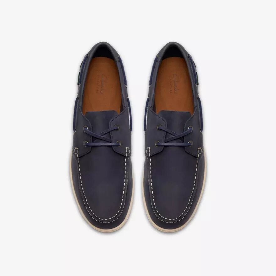 Chaussures bateau à lacets Charmouth pour homme en nubuck bleu marine Chaussures bateau à lacets Charmouth pour homme en nubuck bleu marine