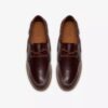 Chaussures bateau à lacets pour homme Charmouth en cuir marron