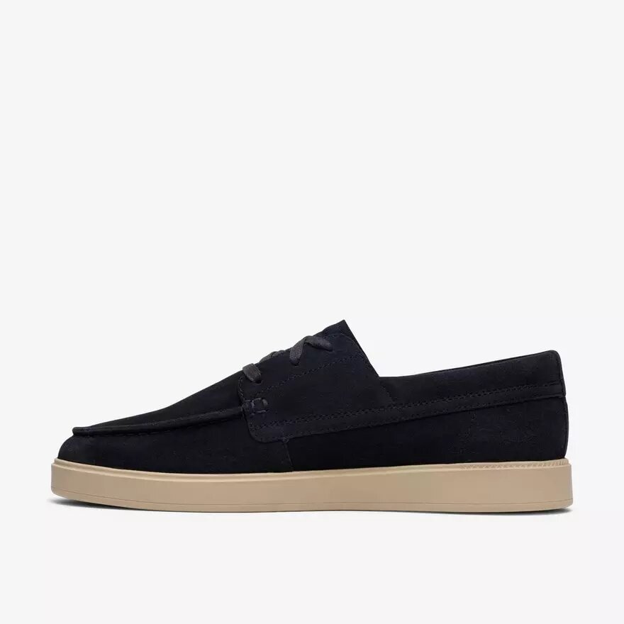 Chaussures bateau Lockford pour homme en daim bleu marine Chaussures bateau Lockford pour homme en daim bleu marine