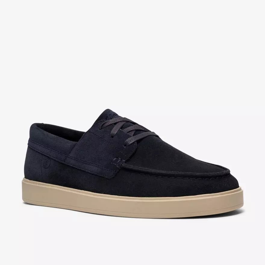 Chaussures bateau Lockford pour homme en daim bleu marine Chaussures bateau Lockford pour homme en daim bleu marine