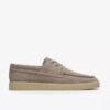 Chaussures bateau Lockford pour homme en daim gris Chaussures bateau Lockford pour homme en daim gris