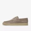 Chaussures bateau Lockford pour homme en daim gris Chaussures bateau Lockford pour homme en daim gris