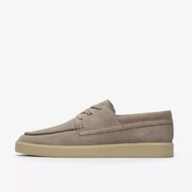 Chaussures bateau Lockford pour homme en daim gris