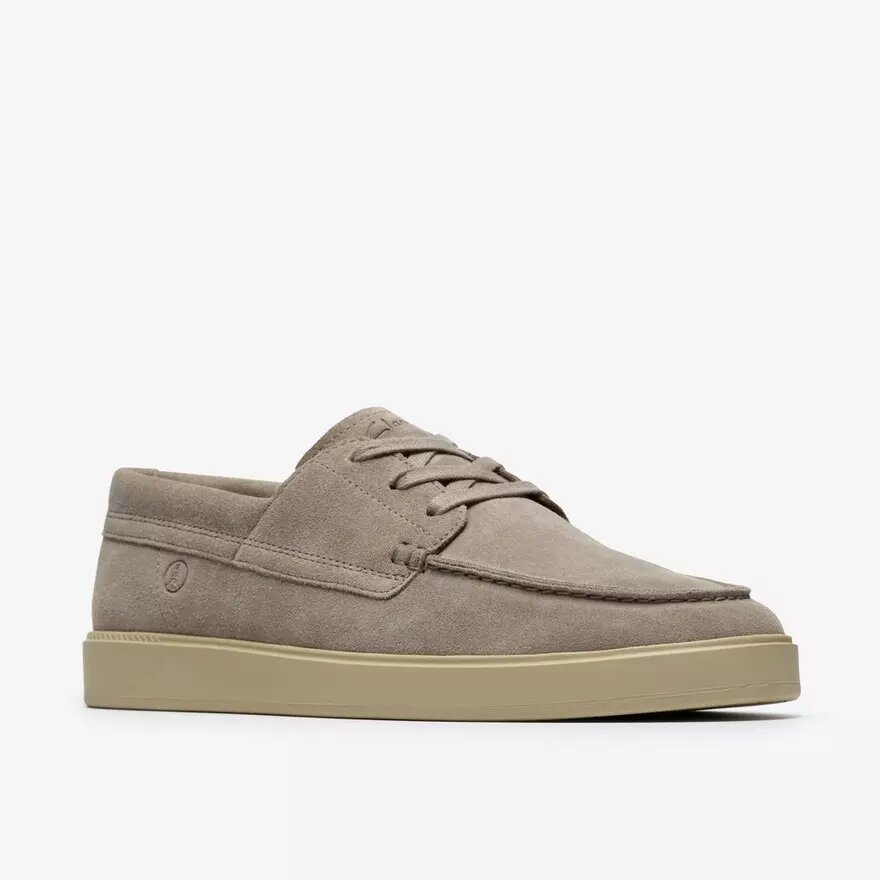 Chaussures bateau Lockford pour homme en daim gris Chaussures bateau Lockford pour homme en daim gris