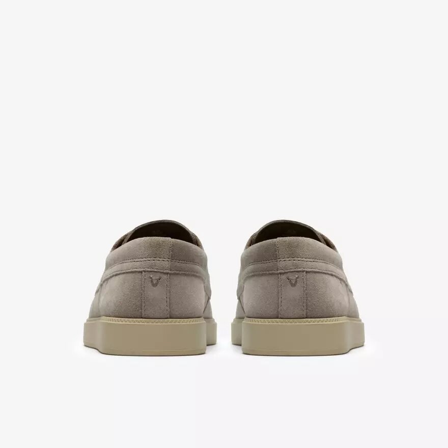 Chaussures bateau Lockford pour homme en daim gris Chaussures bateau Lockford pour homme en daim gris