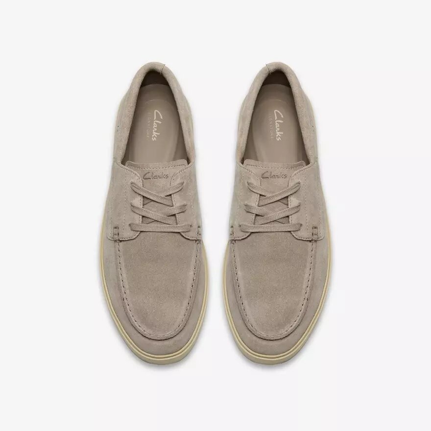 Chaussures bateau Lockford pour homme en daim gris Chaussures bateau Lockford pour homme en daim gris