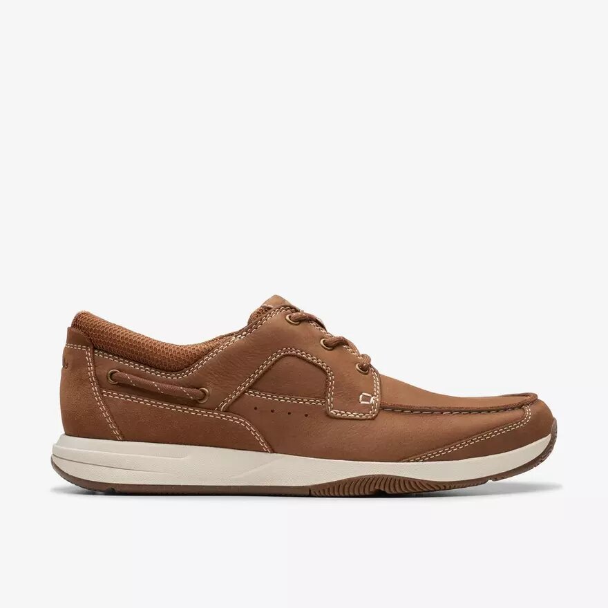 Chaussures bateau pour homme Sailview à lacets en nubuck beige clair Chaussures bateau pour homme Sailview à lacets en nubuck beige clair