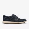 Chaussures bateau Sailview à lacets pour homme en nubuck bleu marine Chaussures bateau Sailview à lacets pour homme en nubuck bleu marine