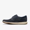 Chaussures bateau Sailview à lacets pour homme en nubuck bleu marine Chaussures bateau Sailview à lacets pour homme en nubuck bleu marine