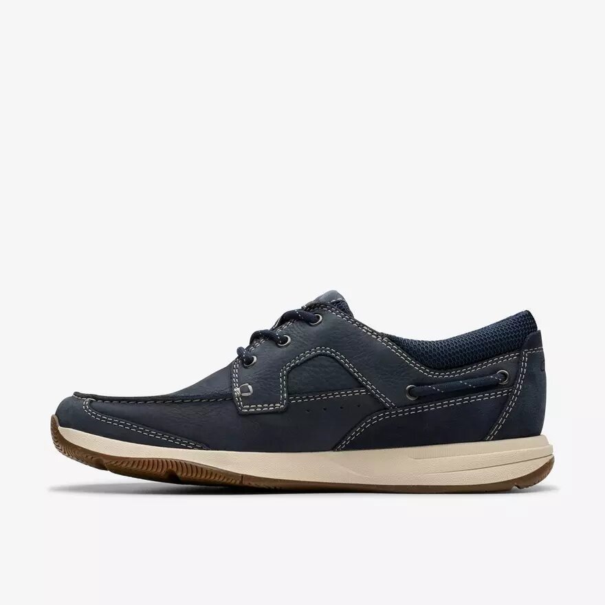 Chaussures bateau Sailview à lacets pour homme en nubuck bleu marine Chaussures bateau Sailview à lacets pour homme en nubuck bleu marine