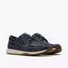 Chaussures bateau Sailview à lacets pour homme en nubuck bleu marine Chaussures bateau Sailview à lacets pour homme en nubuck bleu marine