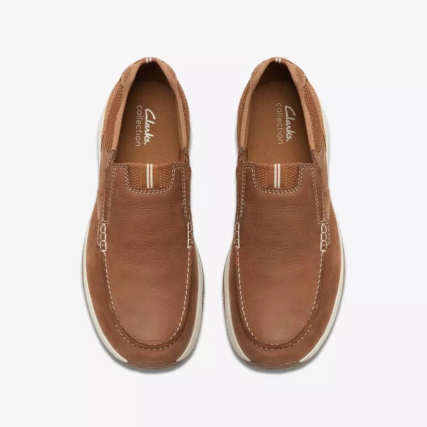 Chaussures bateau sans lacets Sailview Step pour homme en nubuck beige clair en version à enfiler Chaussures bateau sans lacets Sailview Step pour homme en nubuck beige clair en version à enfiler