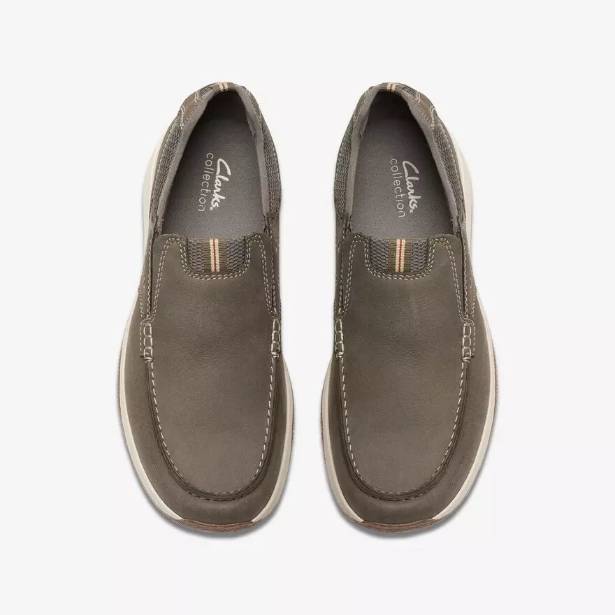 Chaussures bateau sans lacets Sailview Step pour homme en nubuck taupe Chaussures bateau sans lacets Sailview Step pour homme en nubuck taupe