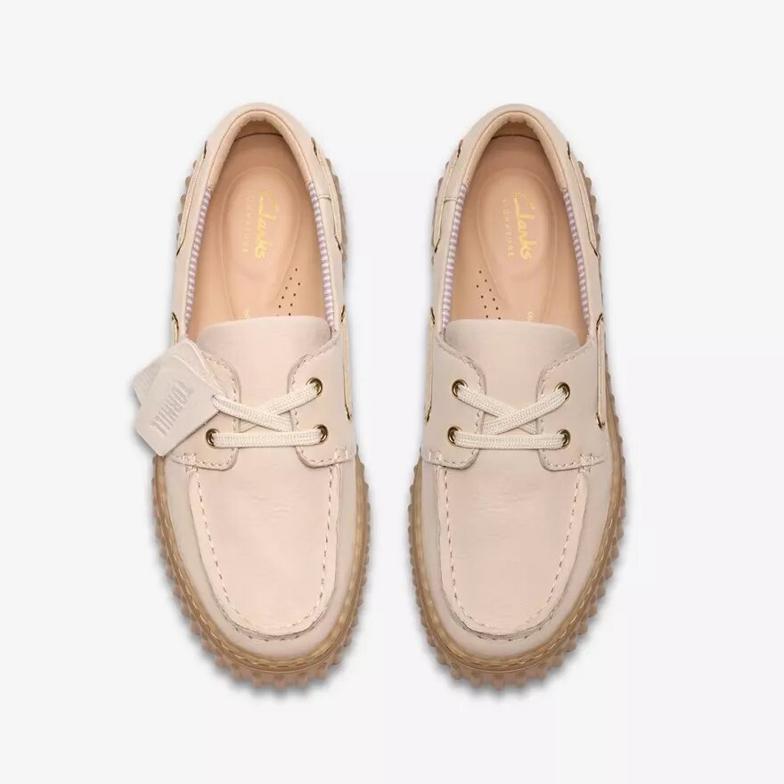 Chaussures bateau Torhill pour femme en nubuck crème Chaussures bateau Torhill pour femme en nubuck crème