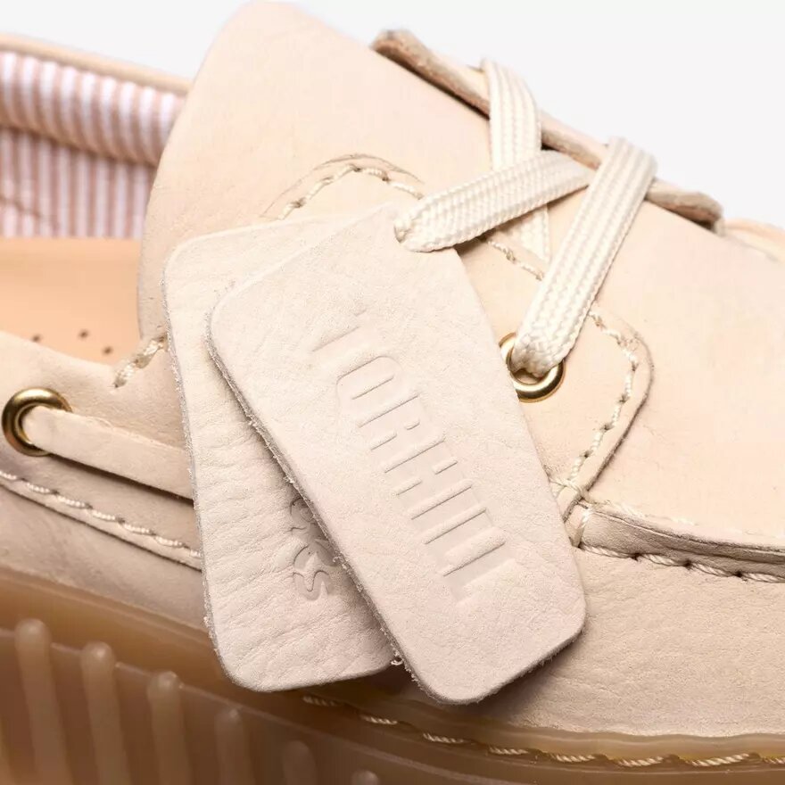 Chaussures bateau Torhill pour femme en nubuck crème Chaussures bateau Torhill pour femme en nubuck crème