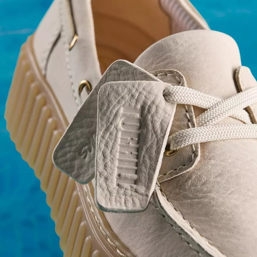 Chaussures bateau Torhill pour femme en nubuck crème Chaussures bateau Torhill pour femme en nubuck crème