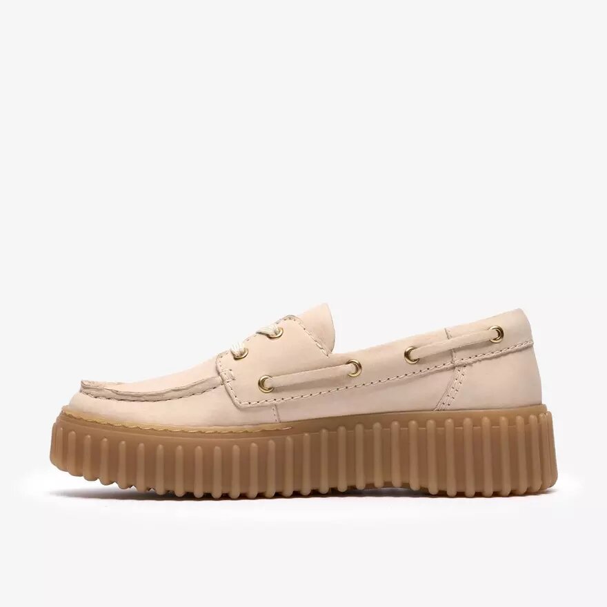 Chaussures bateau Torhill pour femme en nubuck crème Chaussures bateau Torhill pour femme en nubuck crème