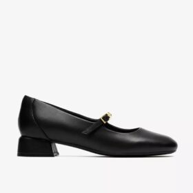 Chaussures à bride Daiss30 Bar en cuir noir pour femme