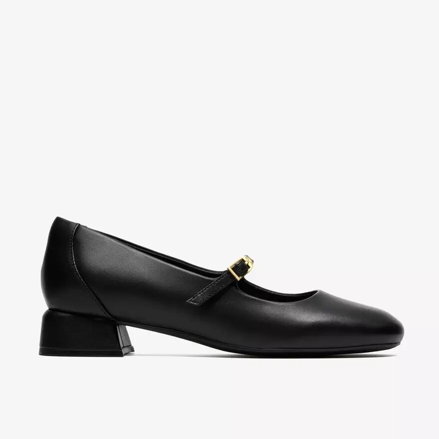 Chaussures à bride Daiss30 Bar en cuir noir pour femme Chaussures à bride Daiss30 Bar en cuir noir pour femme