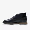 Chaussures Chukka Monahan noires lisses pour homme