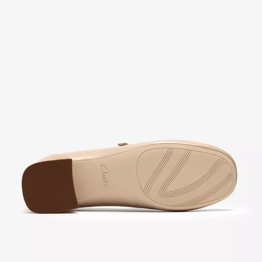 Chaussures Daiss30 Bar en cuir verni beige pour femme Chaussures Daiss30 Bar en cuir verni beige pour femme
