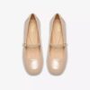 Chaussures Daiss30 Bar en cuir verni beige pour femme Chaussures Daiss30 Bar en cuir verni beige pour femme