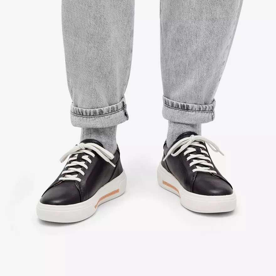 Chaussures de marche Hollyhock en cuir noir pour femme Chaussures de marche Hollyhock en cuir noir pour femme