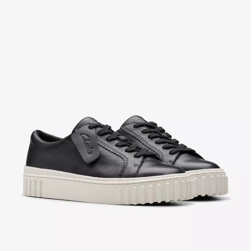 Chaussures de marche Mayhill en cuir noir pour femme Chaussures de marche Mayhill en cuir noir pour femme
