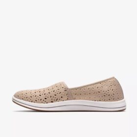 Chaussures à enfiler Breeze Lily pour femme, couleur taupe clair
