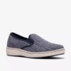 Chaussures à enfiler Breeze Sky Zoe en toile bleu marine pour femme Chaussures à enfiler Breeze Sky Zoe en toile bleu marine pour femme
