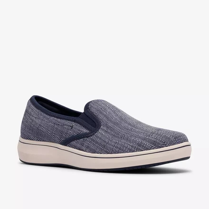 Chaussures à enfiler Breeze Sky Zoe en toile bleu marine pour femme Chaussures à enfiler Breeze Sky Zoe en toile bleu marine pour femme