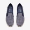 Chaussures à enfiler Breeze Sky Zoe en toile bleu marine pour femme Chaussures à enfiler Breeze Sky Zoe en toile bleu marine pour femme