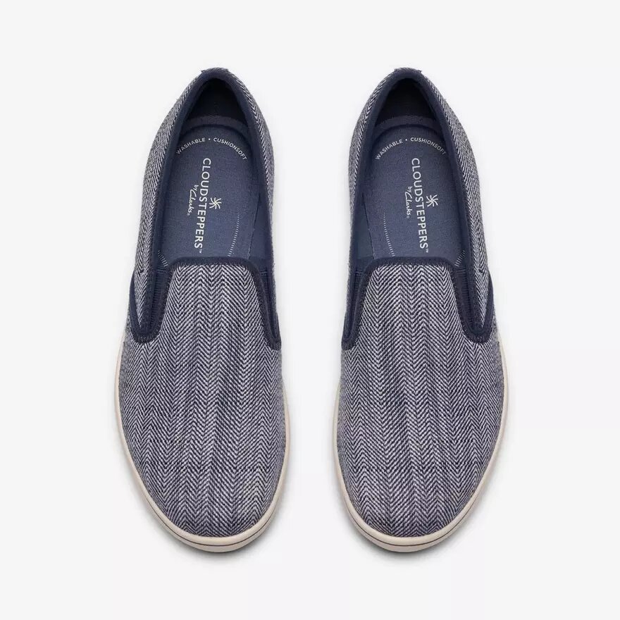 Chaussures à enfiler Breeze Sky Zoe en toile bleu marine pour femme Chaussures à enfiler Breeze Sky Zoe en toile bleu marine pour femme