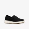 Chaussures à enfiler Breeze Sky Zoe en toile noire pour femme Chaussures à enfiler Breeze Sky Zoe en toile noire pour femme