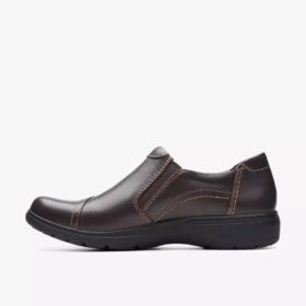 Chaussures à enfiler Carleigh Ray en cuir marron foncé pour femme Chaussures à enfiler Carleigh Ray en cuir marron foncé pour femme