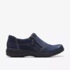 Chaussures à enfiler Carleigh Ray en nubuck bleu marine pour femme Chaussures à enfiler Carleigh Ray en nubuck bleu marine pour femme