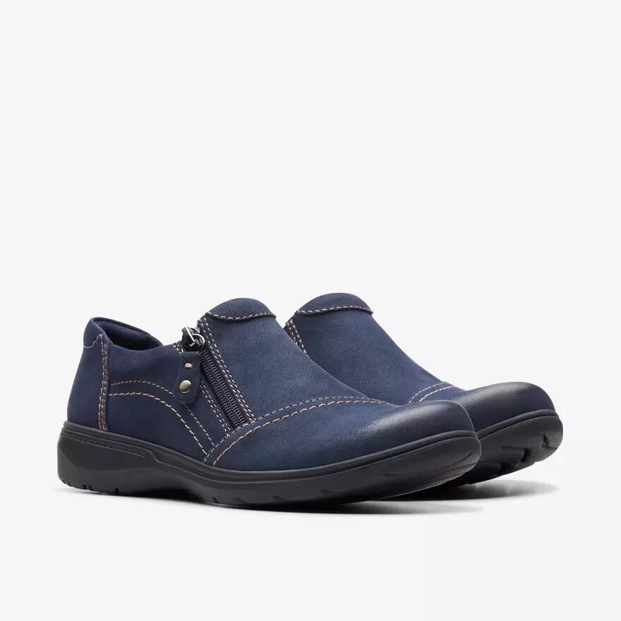 Chaussures à enfiler Carleigh Ray en nubuck bleu marine pour femme Chaussures à enfiler Carleigh Ray en nubuck bleu marine pour femme