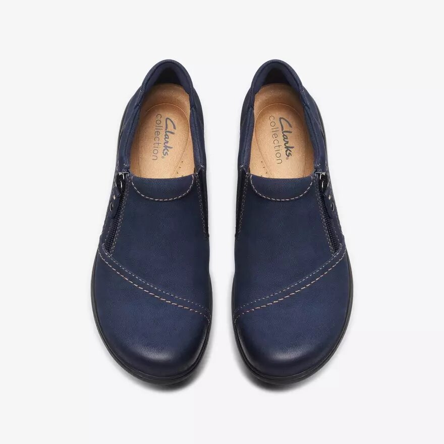 Chaussures à enfiler Carleigh Ray en nubuck bleu marine pour femme Chaussures à enfiler Carleigh Ray en nubuck bleu marine pour femme