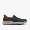 Chaussures à enfiler Craftwell Step en cuir bleu marine pour homme Chaussures à enfiler Craftwell Step en cuir bleu marine pour homme