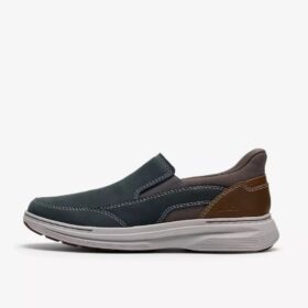 Chaussures à enfiler Craftwell Step en cuir bleu marine pour homme