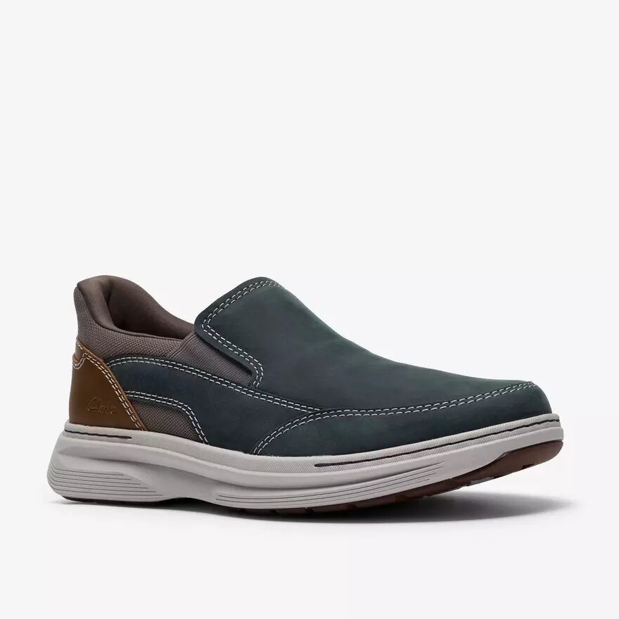 Chaussures à enfiler Craftwell Step en cuir bleu marine pour homme Chaussures à enfiler Craftwell Step en cuir bleu marine pour homme