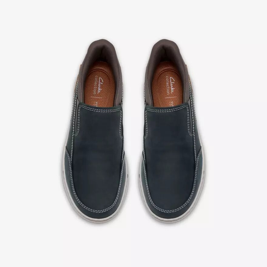 Chaussures à enfiler Craftwell Step en cuir bleu marine pour homme Chaussures à enfiler Craftwell Step en cuir bleu marine pour homme