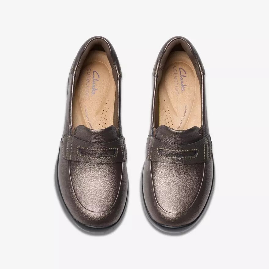 Chaussures à enfiler Ellowyn Penny Bronze Métallisé pour femme Chaussures à enfiler Ellowyn Penny Bronze Métallisé pour femme