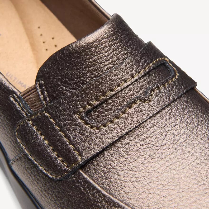 Chaussures à enfiler Ellowyn Penny Bronze Métallisé pour femme Chaussures à enfiler Ellowyn Penny Bronze Métallisé pour femme