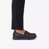 Chaussures à enfiler Ellowyn Penny en cuir noir pour femme