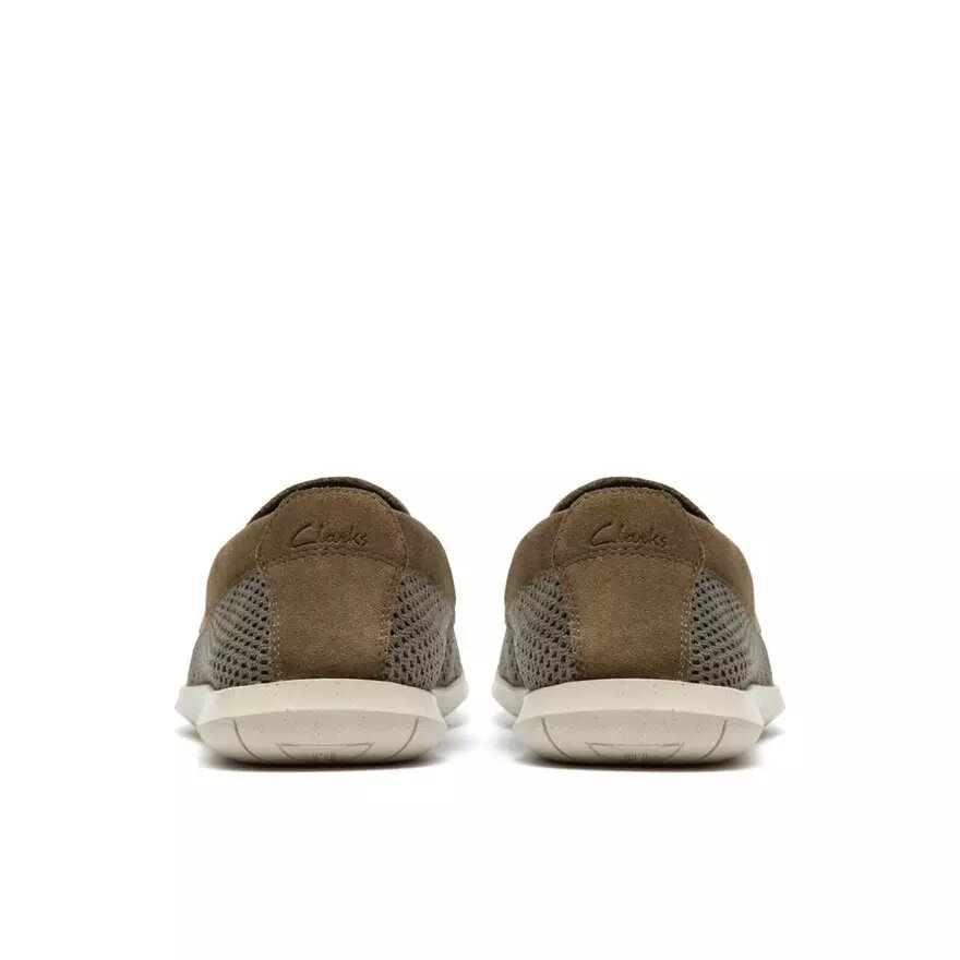 Chaussures à enfiler Flexway Step pour homme, en tricot olive Chaussures à enfiler Flexway Step pour homme, en tricot olive