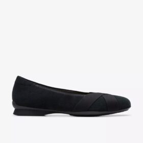 Chaussures à enfiler Jazmynn Gem en daim noir pour femme