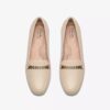 Chaussures à enfiler Juliet Mia en cuir crème pour femme Chaussures à enfiler Juliet Mia en cuir crème pour femme