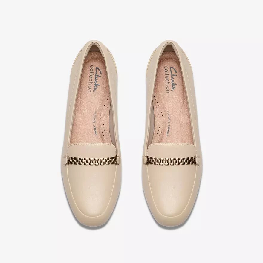 Chaussures à enfiler Juliet Mia en cuir crème pour femme Chaussures à enfiler Juliet Mia en cuir crème pour femme