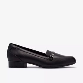 Chaussures à enfiler Juliet Mia en cuir noir pour femme